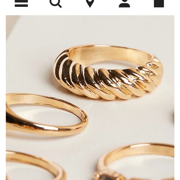 TORRID HEART SIGNET RING SET SIZE 8 - Picture 4 of 7